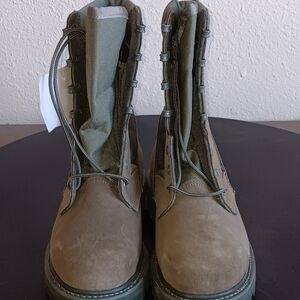 NWT Thorogood Military Sage Green Hot Weather Steel Toe Boots Size 5R